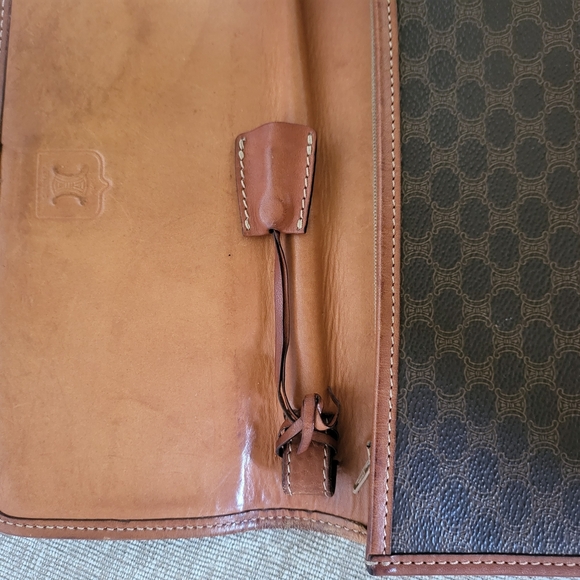 CELINE Macadam Pattern Second Clutch Bag Coated Canvas - Picture 9 of 13